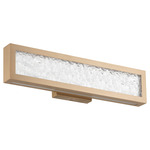 Courtney Color-Select Bathroom Vanity Light - Champagne Gold / Clear Water