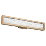 Courtney Color-Select Bathroom Vanity Light - Champagne Gold / Clear Water
