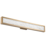 Courtney Color-Select Bathroom Vanity Light - Champagne Gold / Clear Water