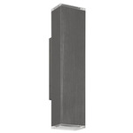 Jasper Outdoor Wall Sconce - Graphite / Clear