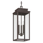 Hillside Outdoor Pendant - Dark Bronze / Clear