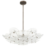 Avril Pendant - Forged Bronze / Clear