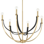Sussex Chandelier - Champagne-Gold / Black