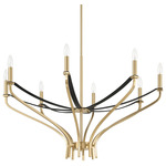 Sussex Chandelier - Champagne-Gold / Black