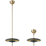 Sinclair Color Select Dual Mount Pendant - Champagne Gold / Black