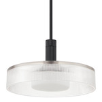 Como Convertible Pendant - Matte Black / Clear