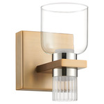 Amelia Color-Select Wall Sconce - Champagne Gold / Clear