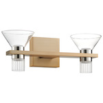 Blake Color-Select Bathroom Vanity Light - Champagne Gold / Clear