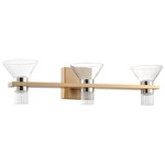 Blake Color-Select Bathroom Vanity Light - Champagne Gold / Clear