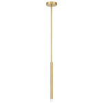 Manhattan Pendant - Brushed Gold / Frosted