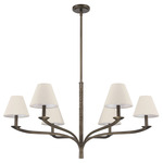 Bethany Chandelier - Forged Bronze / Natural