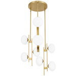 Julep Chandelier - Brushed Gold / Opal
