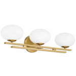 Julep Bathroom Vanity Light - Brushed Gold / Opal