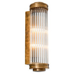 Gascogne Wall Sconce - Vintage Brass / Clear