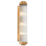 Gascogne Wall Sconce - Vintage Brass / Clear