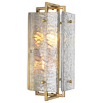 Solara Wall Sconce - Vintage Brass / Clear