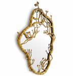 Fiora Mirror - Vintage Brass / Mirror