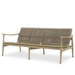Manzo Outdoor Sofa - Aged Teak / Griege Rope
