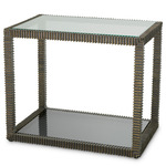 Bethesda Side Table - Bronze / Clear