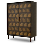 Kumo Cabinet - Charcoal Brown Oak Veneer