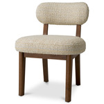 Duveen Dining Chair - Dark Brown / Winslow Chenille Beige