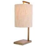 Volturno Table Lamp - Vintage Brass / Natural
