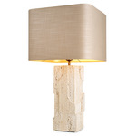 Mazzini Table Lamp - Travertine / Natural