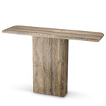 Norrington Console Table - Silver Travertine