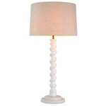 Massimo Table Lamp - White / Natural