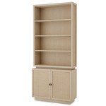 Borchard Cabinet - Washed Oak / Rattan