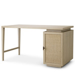 Borchard Desk - Washed Oak / Rattan