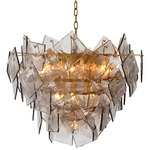 Biltmore Chandelier - Antique Brass / Smoke