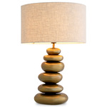 Kallisto Table Lamp - Vintage Brass / Natural