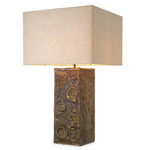 Kamari Table Lamp - Vintage Brass / Natural