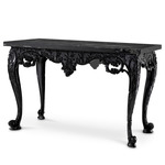 Cadwalader Console Table - Black / Marble