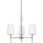 Driscoll Chandelier - Brushed Nickel / Opal Etched