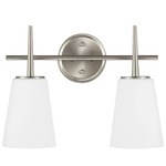 Driscoll Bathroom Vanity Light - Brushed Nickel / Opal Etched