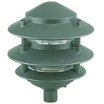 Landscape 120V Outdoor Path Light - Emerald Green / Clear