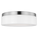 Rhett Ceiling Light - Brushed Nickel / Etched White