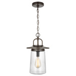 Tybee Outdoor Pendant - Antique Bronze / Clear