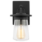 Tybee Outdoor Wall Light - Black / Clear