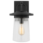 Tybee Outdoor Wall Light - Black / Clear