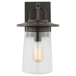 Tybee Outdoor Wall Light - Antique Bronze / Clear