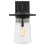 Tybee Outdoor Wall Light - Black / Clear