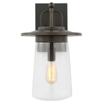 Tybee Outdoor Wall Light - Antique Bronze / Clear
