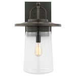 Tybee Outdoor Wall Light - Antique Bronze / Clear