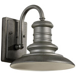 Redding Station Wildlife Friendly Outdoor Wall Light - Tarnished Silver
