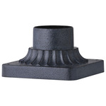 Square Pier Mount - Dark Weathered Zinc