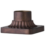 Square Pier Mount - Patina Bronze