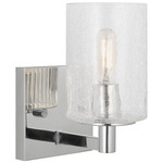 Parker Wall Sconce - Chrome / Clear Crackle